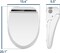 ELECWISH Smart Bidet Toilet Seat with Fully Automatic Adjustment, Stainless Steel Nozzle, Heated Seat, Adjustable Warm Water and Air Dryer, Night Lighting, Power Saving